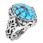 انگشتر فیروزه شجری مردانه کد 12522