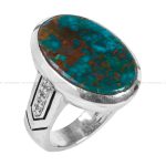 انگشتر فیروزه شجری مردانه کد 12523