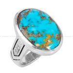 انگشتر فیروزه شجری مردانه کد 12524
