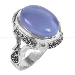 انگشتر عقیق سوسنی مردانه کد 12525