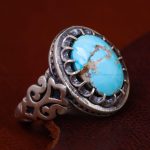 انگشتر فیروزه شجری مردانه کد 12696