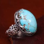 انگشتر فیروزه شجری مردانه کد 12705