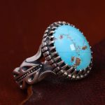 انگشتر فیروزه شجری مردانه کد 12708