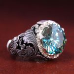 انگشتر موزانايت مردانه کد 12737