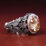 انگشتر موزانايت مردانه کد 12740