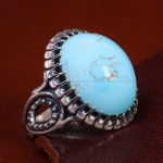 انگشتر فیروزه شجری مردانه کد 12778