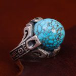 انگشتر فیروزه شجری مردانه کد 12794