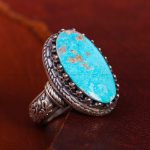 انگشتر فیروزه شجری مردانه کد 12851