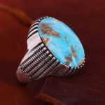 انگشتر فیروزه شجری مردانه کد 12859