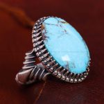 انگشتر فیروزه شجری مردانه کد 12864