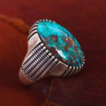 انگشتر فیروزه شجری مردانه کد 12866