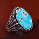 انگشتر فیروزه شجری مردانه کد 12910