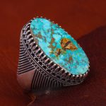 انگشتر فیروزه شجری مردانه کد 12919