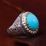 انگشتر فیروزه عجمی مردانه کد 12933