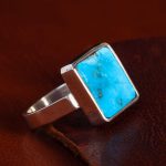 انگشتر فیروزه شجری مردانه کد 12942