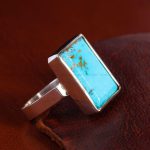 انگشتر فیروزه شجری مردانه کد 12951