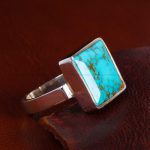 انگشتر فیروزه شجری مردانه کد 12952