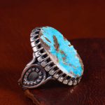 انگشتر فیروزه شجری مردانه کد 12969