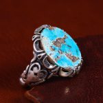 انگشتر فیروزه شجری مردانه کد 12974