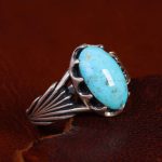 انگشتر فیروزه شجری مردانه کد 12975