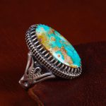 انگشتر فیروزه شجری مردانه کد 12976