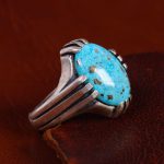 انگشتر فیروزه شجری مردانه کد 12983