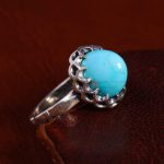 انگشتر فیروزه عجمی مردانه کد 12985