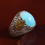 انگشتر فیروزه شجری مردانه کد 13013