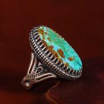 انگشتر فیروزه شجری مردانه کد 13028