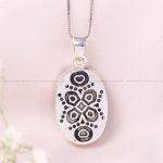 گردنبند فیروزه زنانه کد 12428