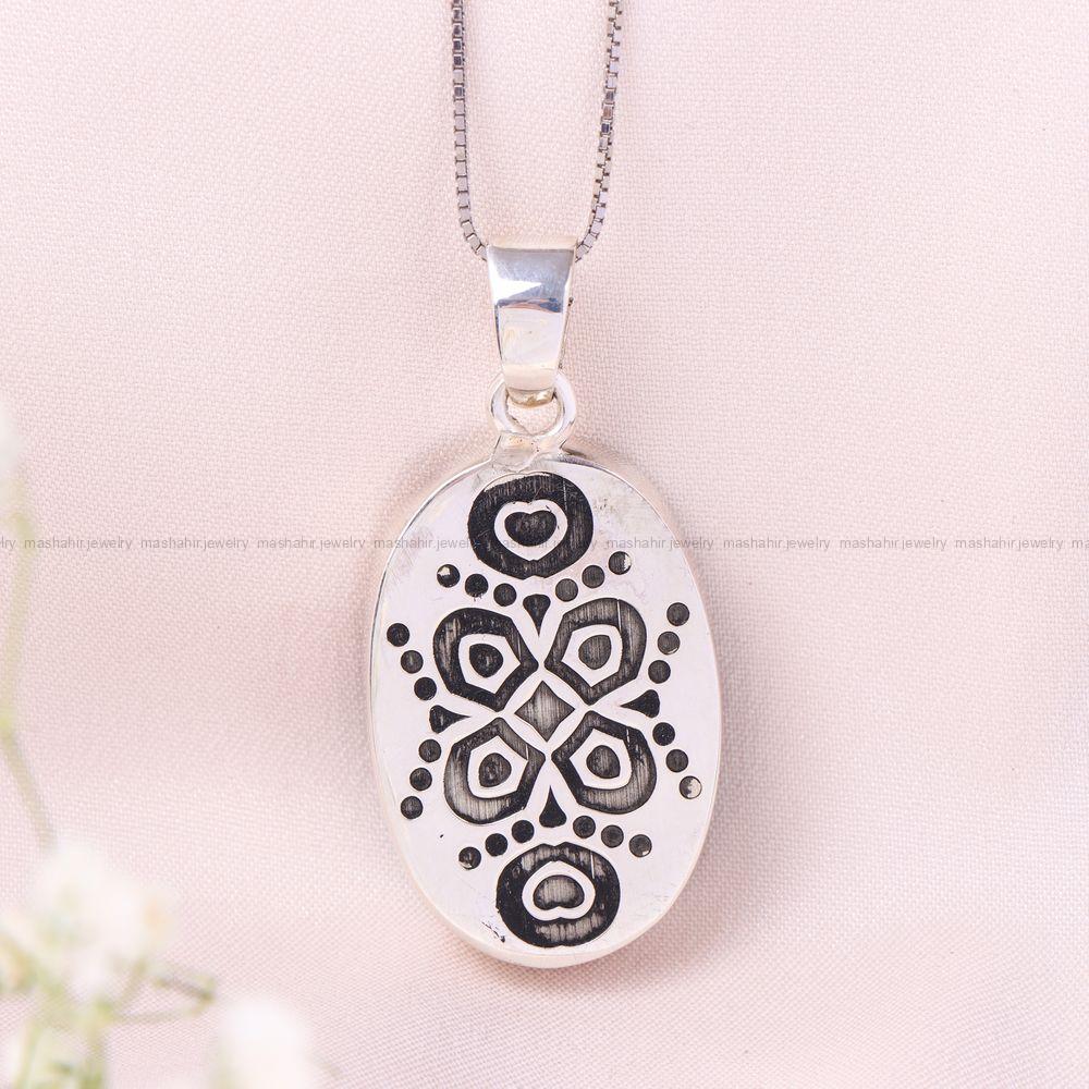 گردنبند فیروزه زنانه کد 12428