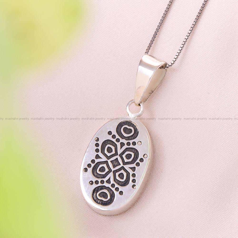 گردنبند فیروزه زنانه کد 12439