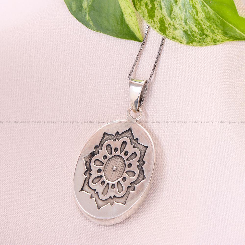 گردنبند فیروزه زنانه کد 12440