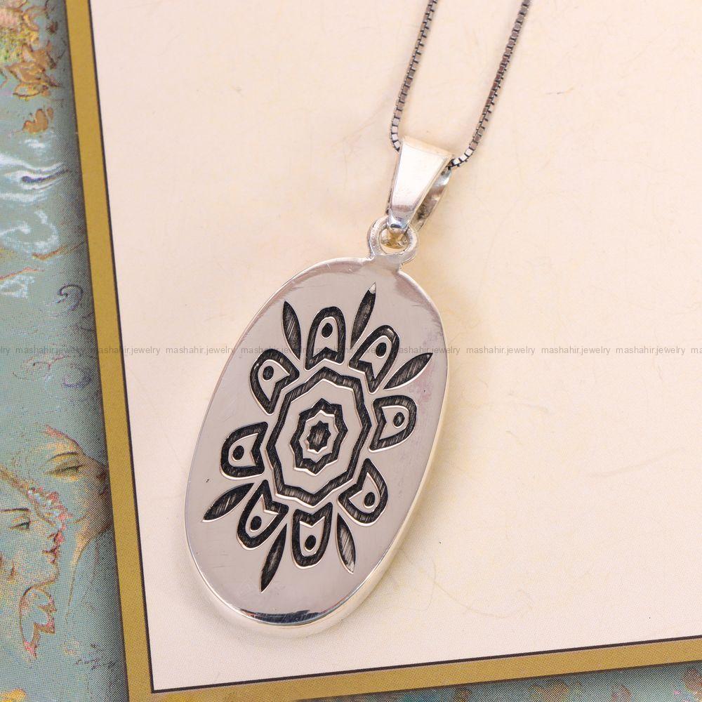 گردنبند فیروزه زنانه کد 12461