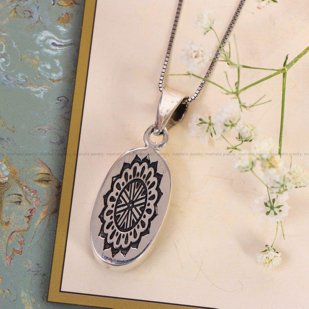 گردنبند فیروزه زنانه کد 12465