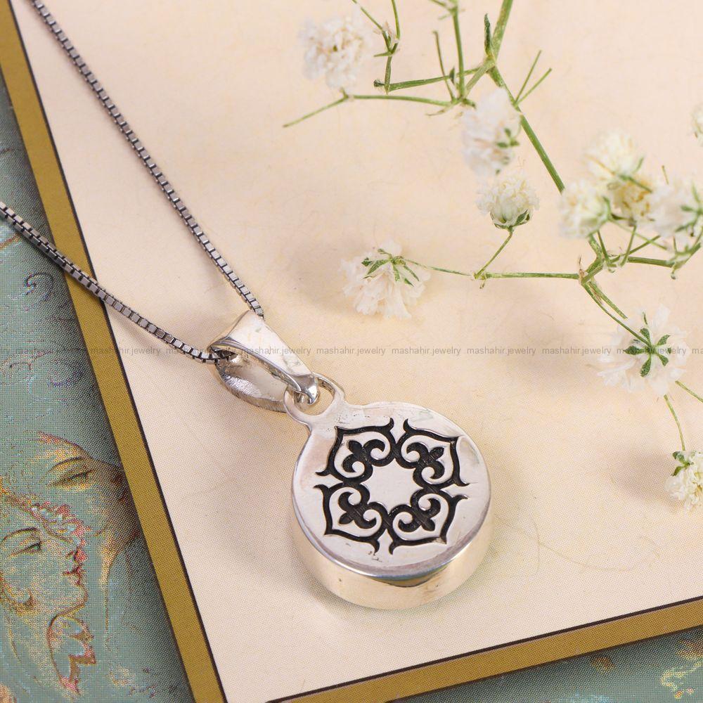 گردنبند فیروزه زنانه کد 12475