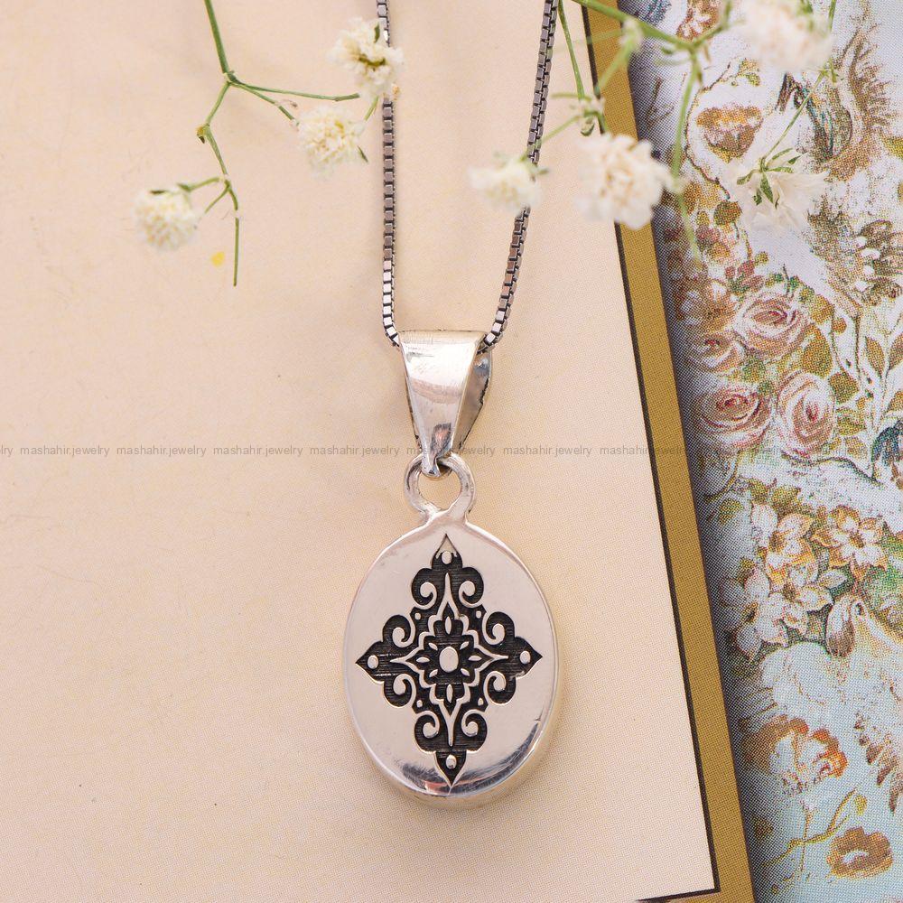 گردنبند فیروزه زنانه کد 12478