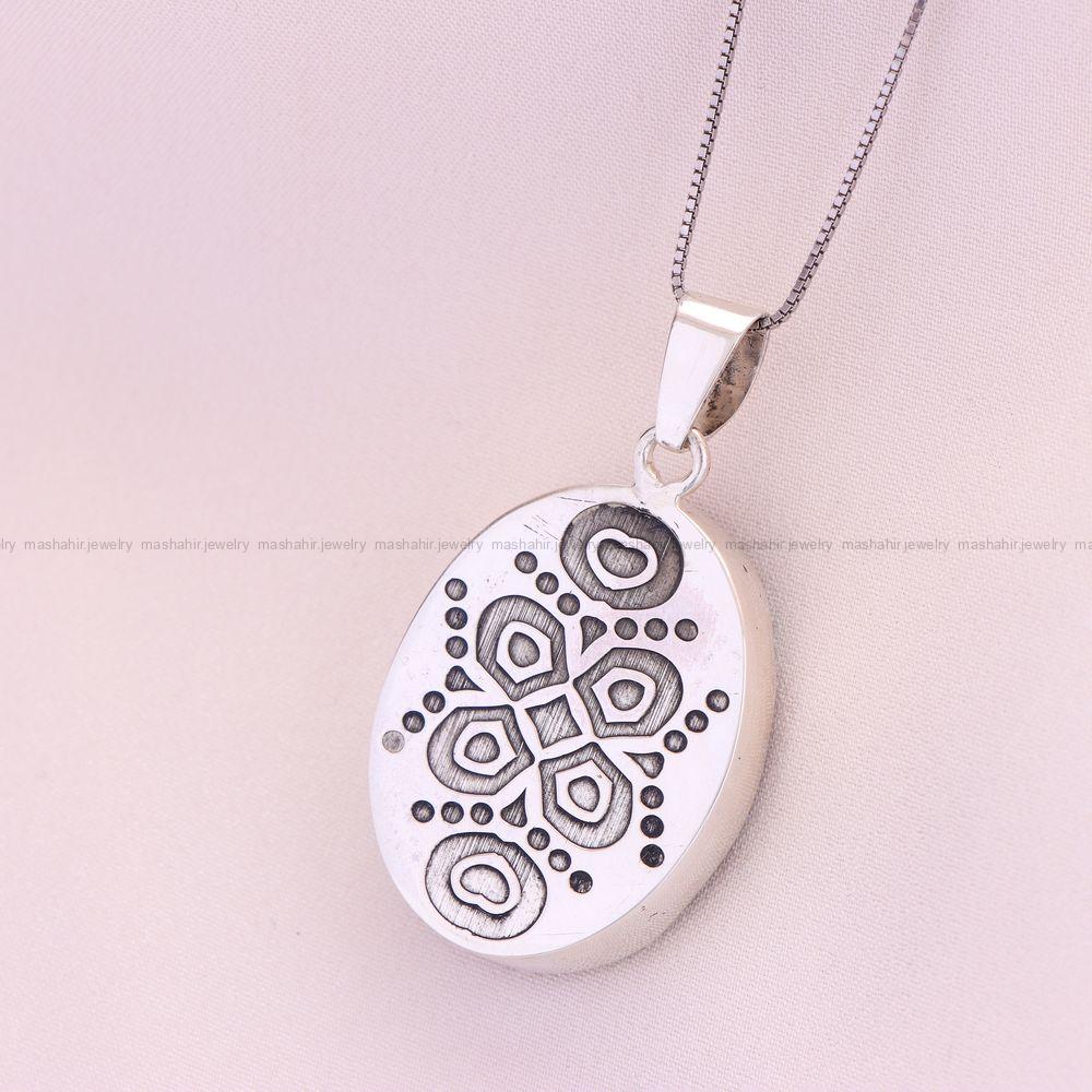 گردنبند فیروزه زنانه کد 12484