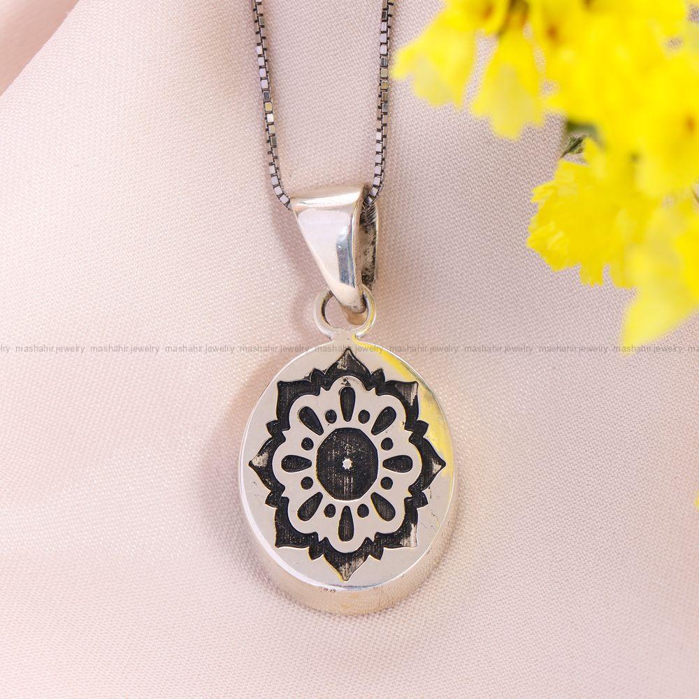 گردنبند فیروزه زنانه کد 12490