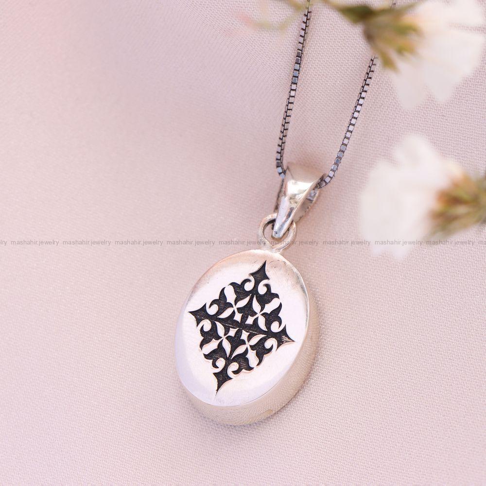 گردنبند فیروزه زنانه کد 12497