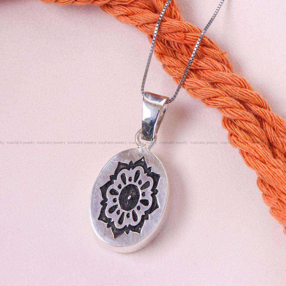 گردنبند فیروزه زنانه کد 12505