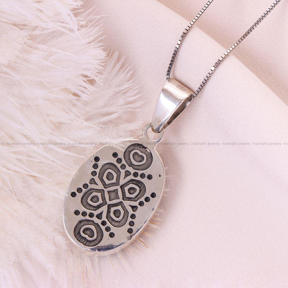 گردنبند فیروزه زنانه کد 12515