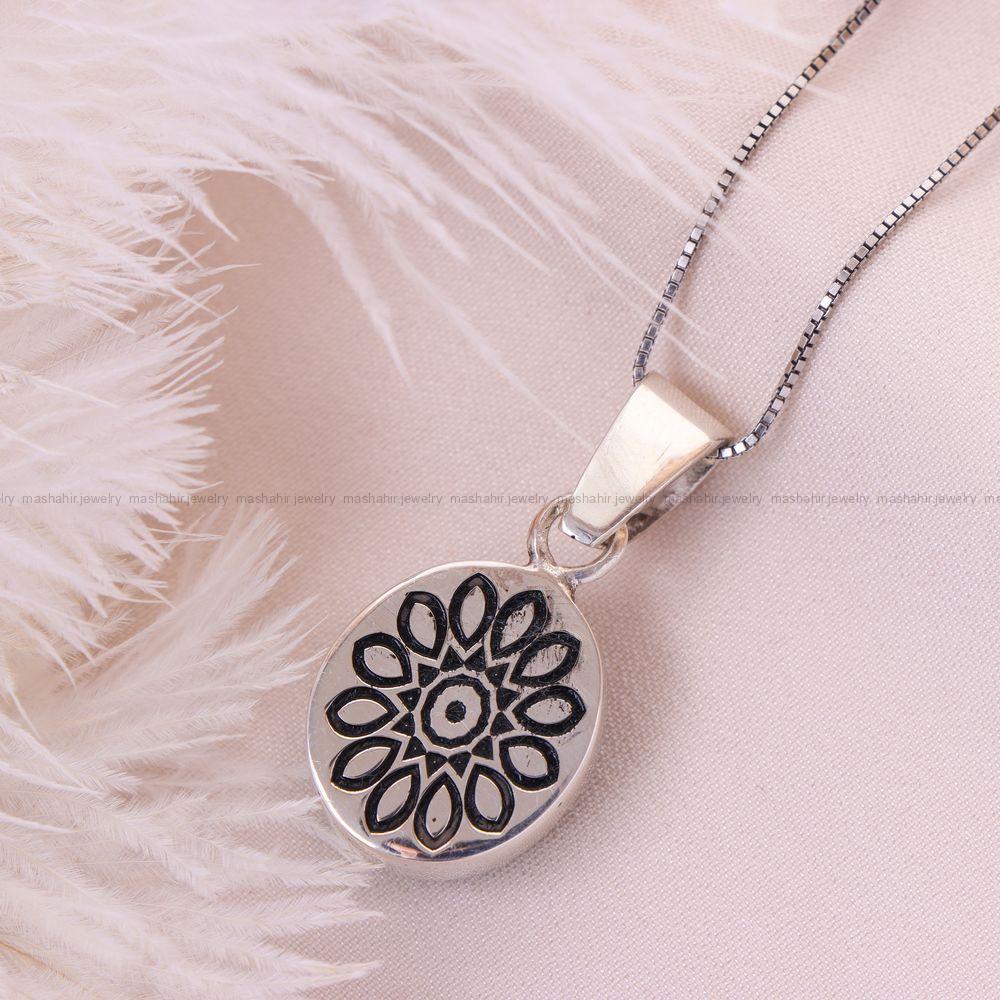 گردنبند فیروزه زنانه کد 12521