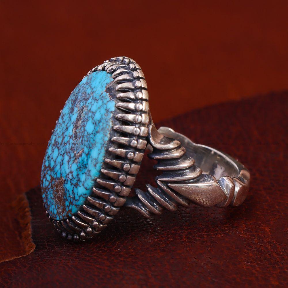 انگشتر فیروزه شجری مردانه کد 12897
