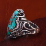 انگشتر فیروزه شجری مردانه کد 12902