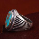 انگشتر فیروزه شجری مردانه کد 12906