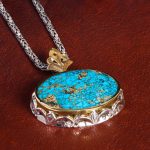 گردنبند فیروزه شجری کد 12938