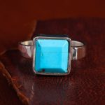 انگشتر فیروزه عجمی مردانه کد 12939
