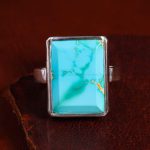 انگشتر فیروزه شجری مردانه کد 12941