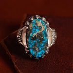 انگشتر فیروزه شجری مردانه کد 12996